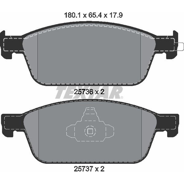 TEXTAR PC BRAKE PADS image
