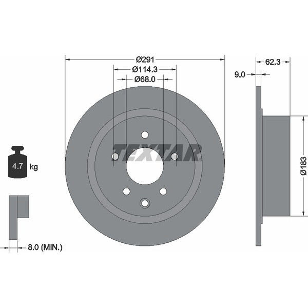 TEXTAR PC BRAKE DISCS image