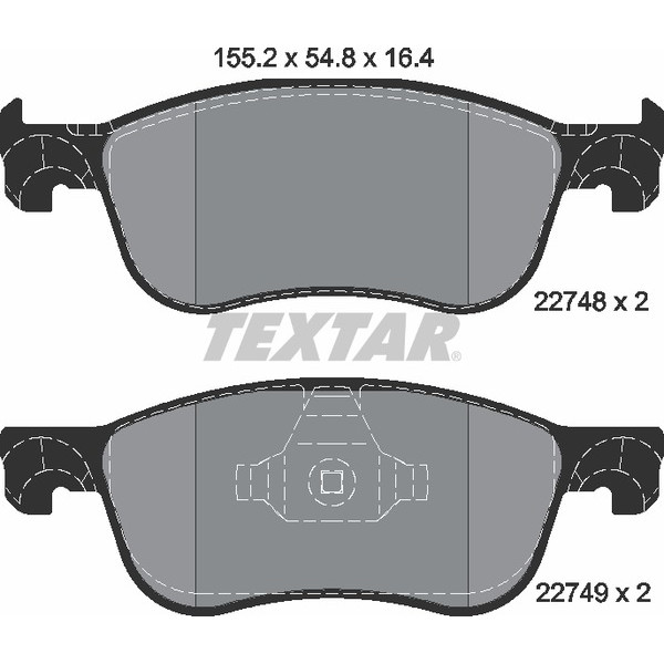 TEXTAR PC BRAKE PADS image