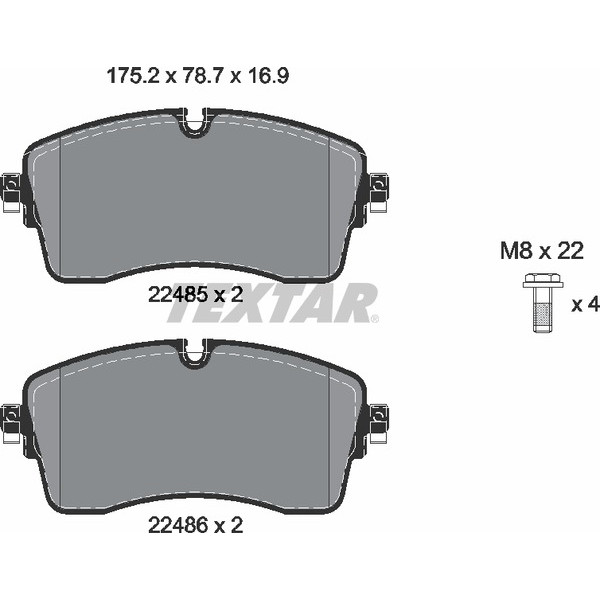 TEXTAR PC BRAKE PADS image