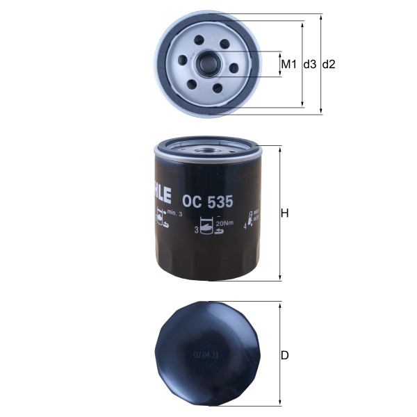OIL FILTER - SPIN ON image