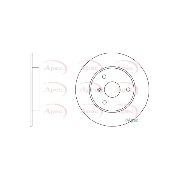 APEC BRAKE DISC (FRONT) (SINGLE) image