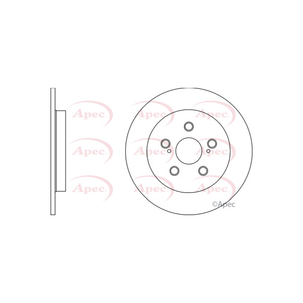 APEC BRAKE DISC (REAR) (SINGLE) image