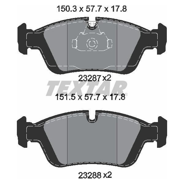TEXTAR PC BRAKE PADS image