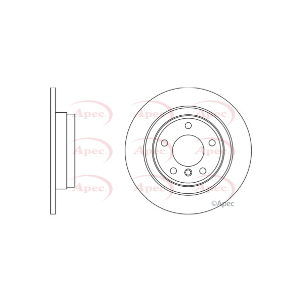 APEC BRAKE DISC (REAR) (SINGLE) image