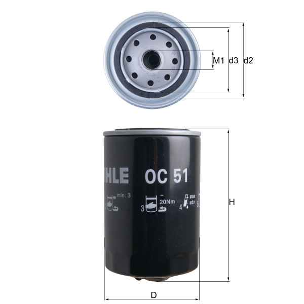 OIL FILTER - SPIN ON image