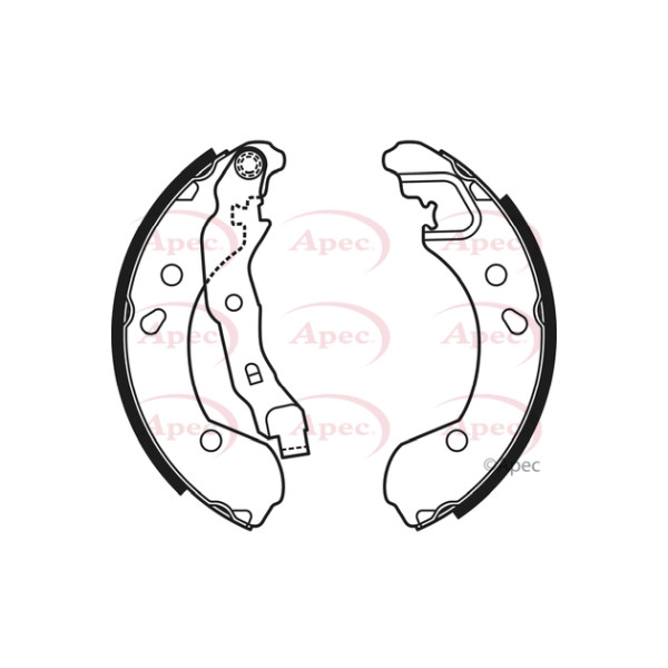 APEC BRAKE SHOES REAR image