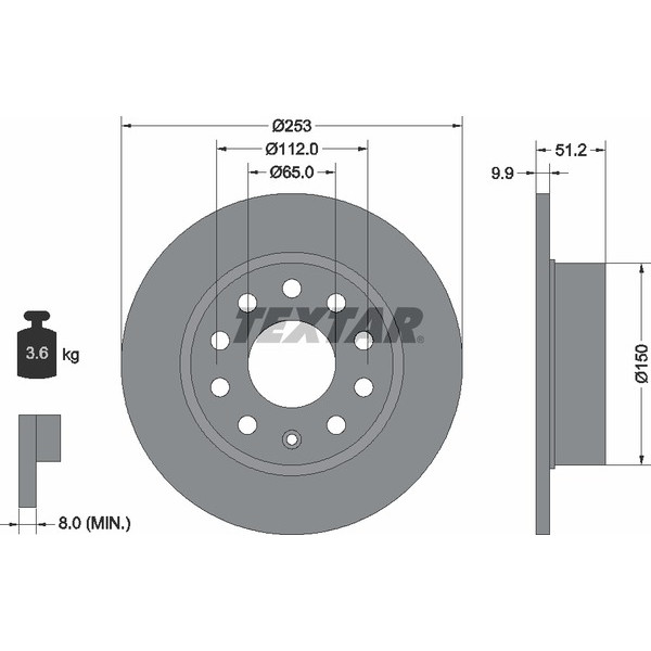 TEXTAR PC BRAKE DISCS image