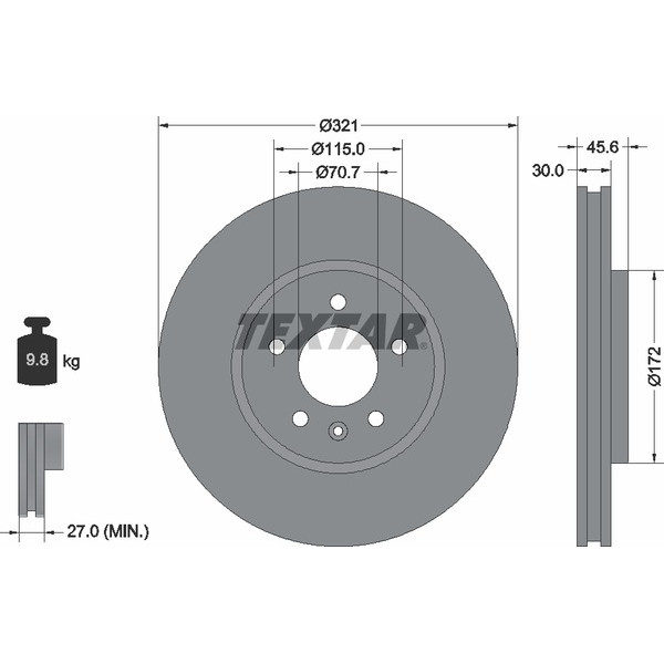 TEXTAR PC BRAKE DISCS image