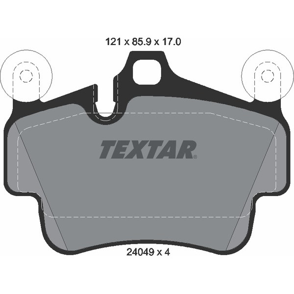 TEXTAR PC BRAKE PADS image