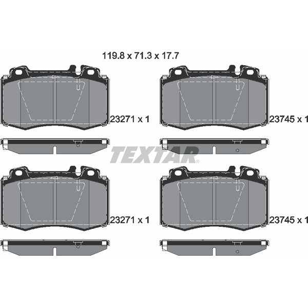TEXTAR PC BRAKE PADS image