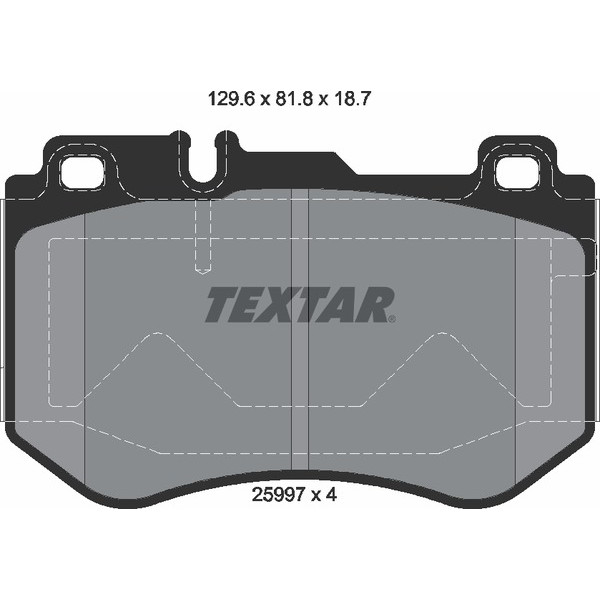 TEXTAR PC BRAKE PADS image