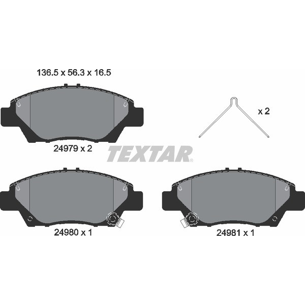 TEXTAR PC BRAKE PADS image