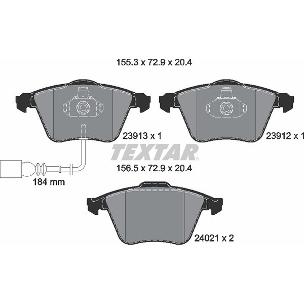 TEXTAR PC BRAKE PADS image