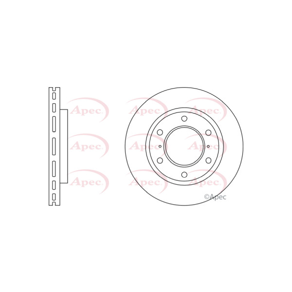 APEC BRAKE DISC (FRONT) (SINGLE) image