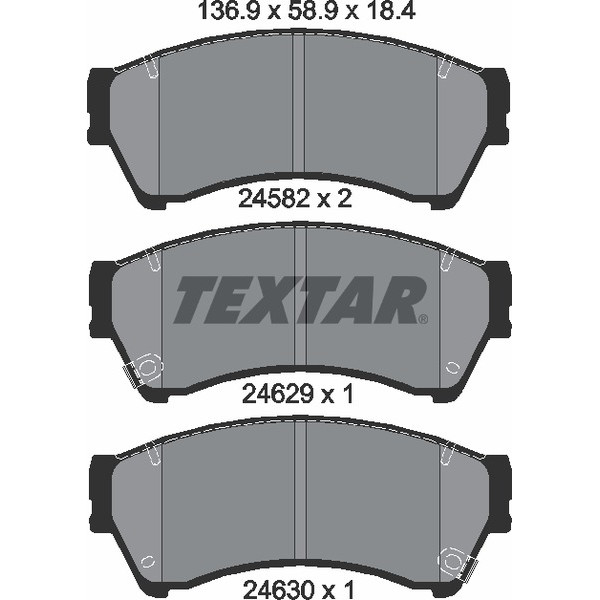 TEXTAR PC BRAKE PADS image