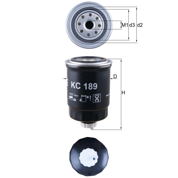 FUEL FILTER - SPIN ON image
