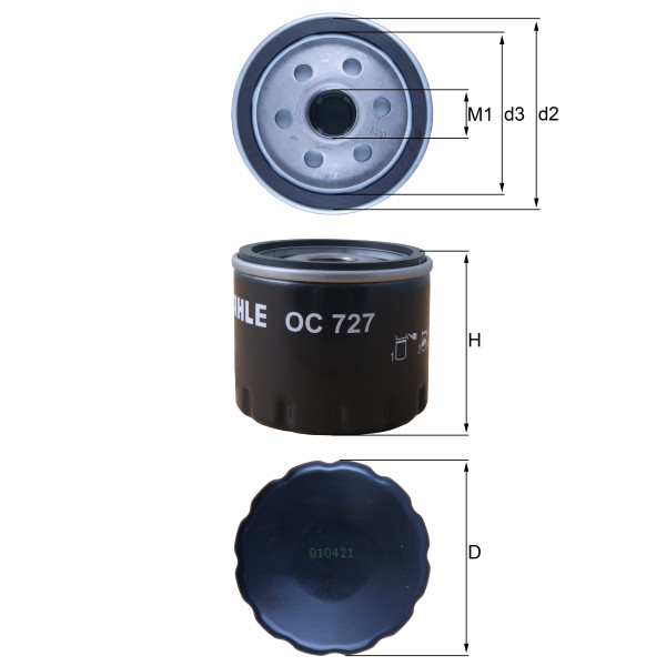 OIL FILTER - SPIN ON image