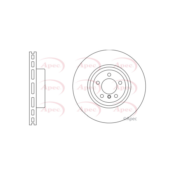 APEC BRAKE DISC (FRONT) (SINGLE) image