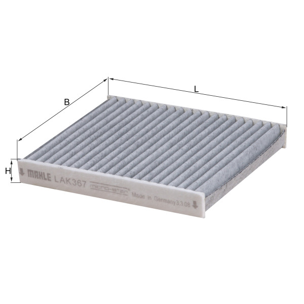 CABIN FILTER - CARBON ACTIVATED image