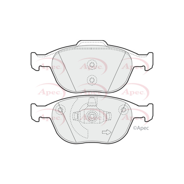 APEC BRAKE PADS (FRONT) (R90) image