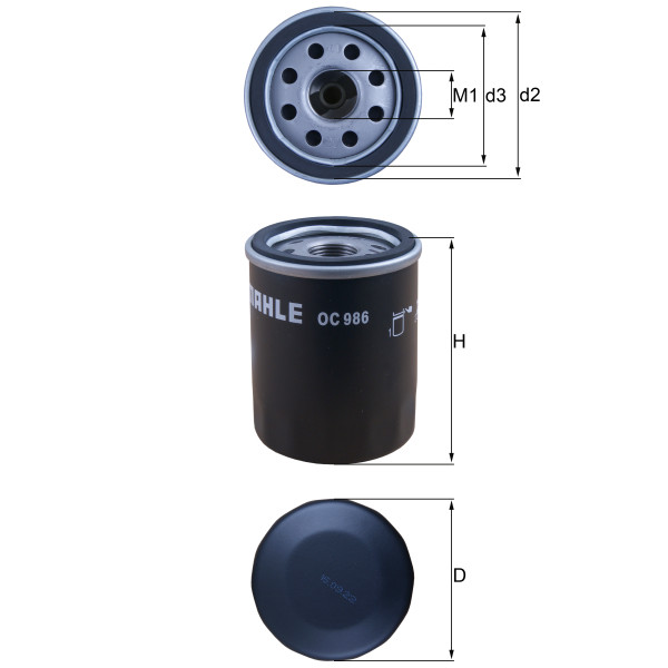 OIL FILTER - SPIN ON image