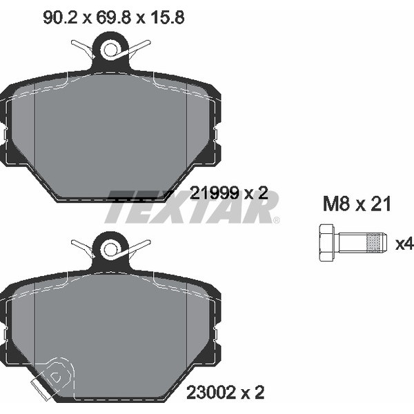 TEXTAR PC BRAKE PADS image