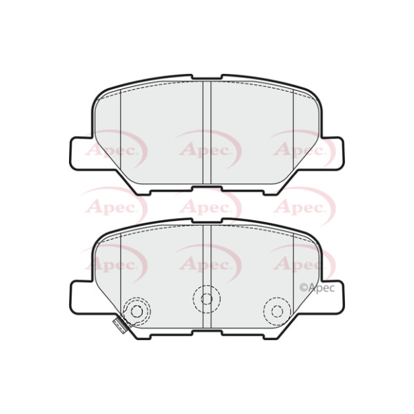 APEC BRAKE PADS (REAR) (R90) image