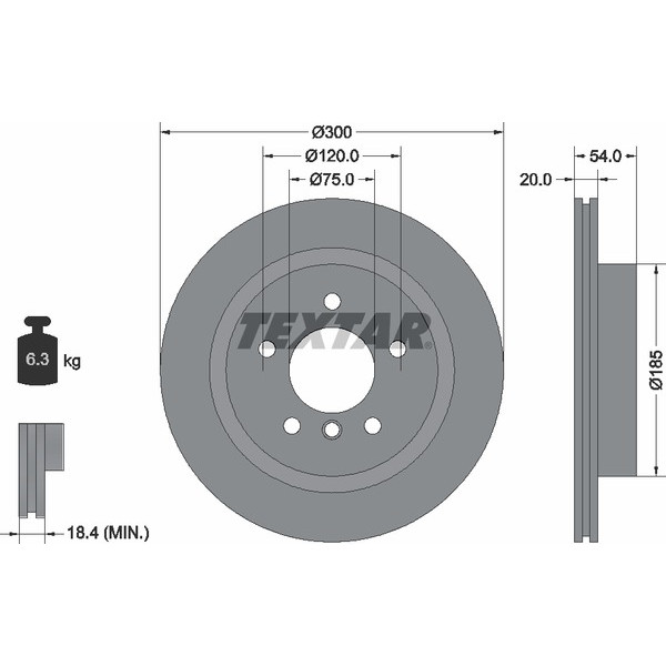 TEXTAR PC BRAKE DISCS image