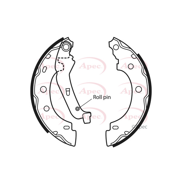 APEC BRAKE SHOES REAR image