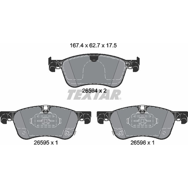 TEXTAR PC BRAKE PADS image