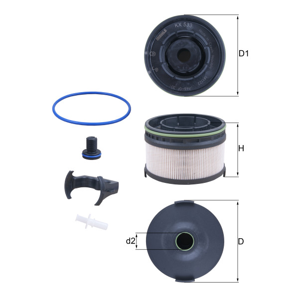 FUEL FILTER - ELEMENT image