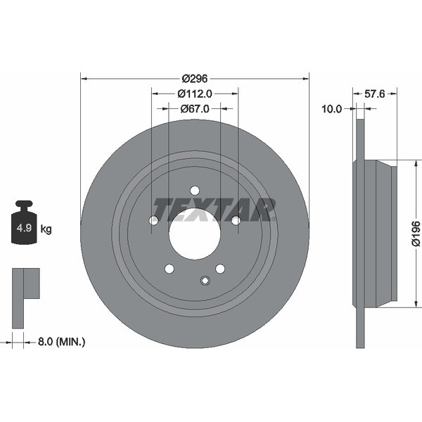 TEXTAR LCV DISCS image