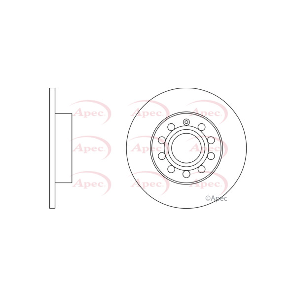 APEC BRAKE DISC (REAR) (SINGLE) image