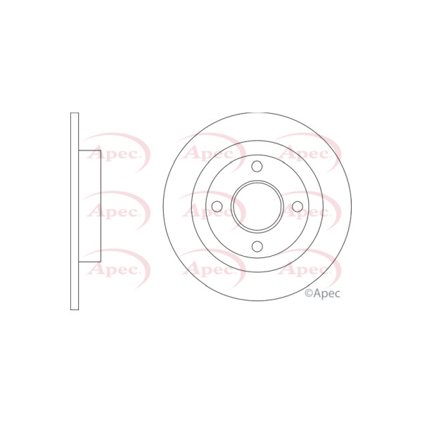 APEC BRAKE DISC (REAR) (SINGLE) image