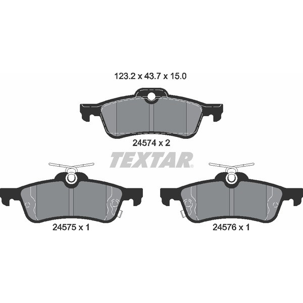 TEXTAR PC BRAKE PADS image