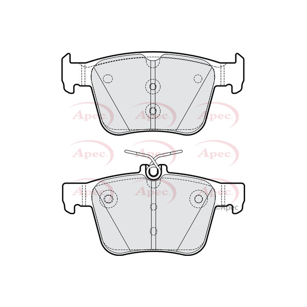 APEC BRAKE PADS (REAR) (R90) image