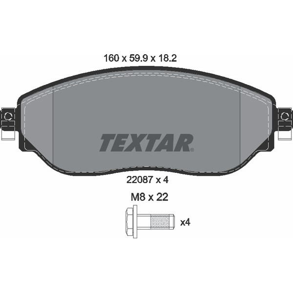 TEXTAR LCV BRAKE PADS image