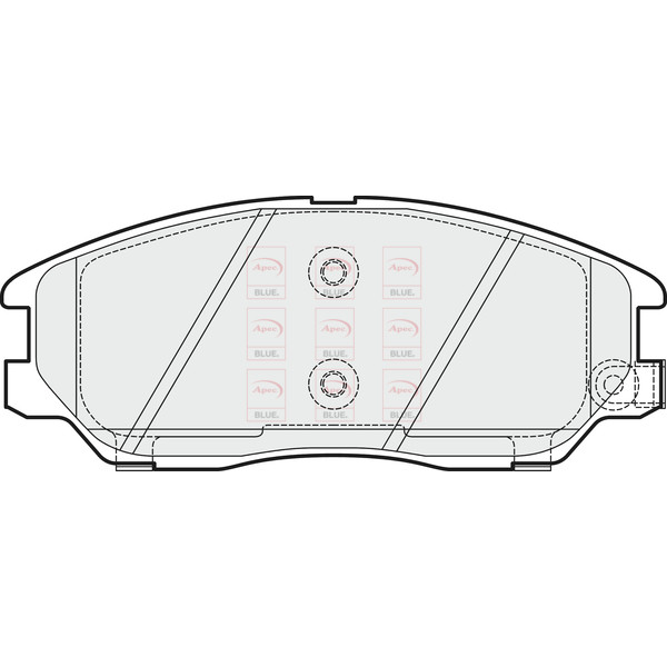APEC BLUE BRAKE PADS (FRONT) (R90) image