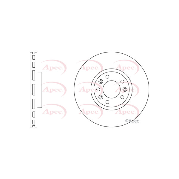 APEC BRAKE DISC (FRONT) (SINGLE) image