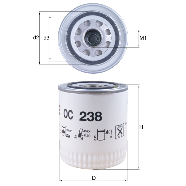 OIL FILTER - SPIN ON image