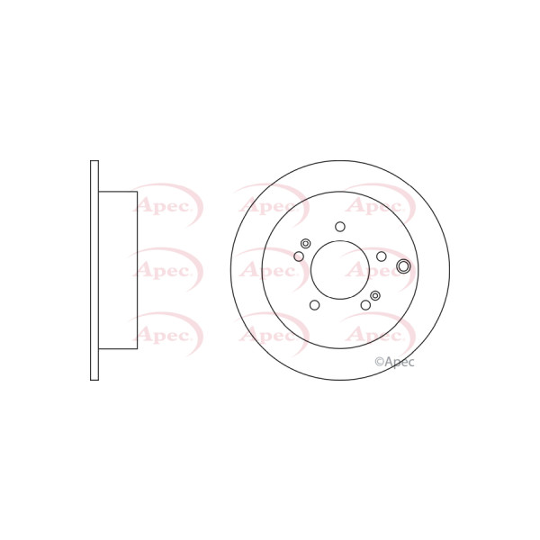 APEC BRAKE DISC (REAR) (SINGLE) image