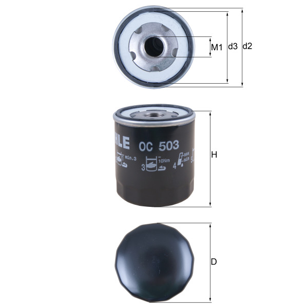 OIL FILTER - SPIN ON image