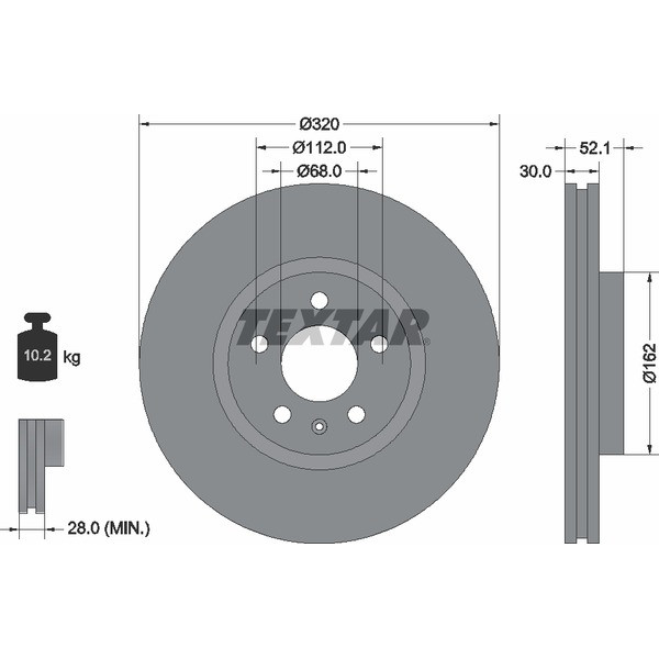 TEXTAR PC BRAKE DISCS image