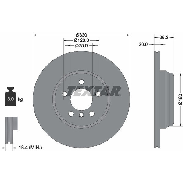 TEXTAR PC BRAKE DISCS image