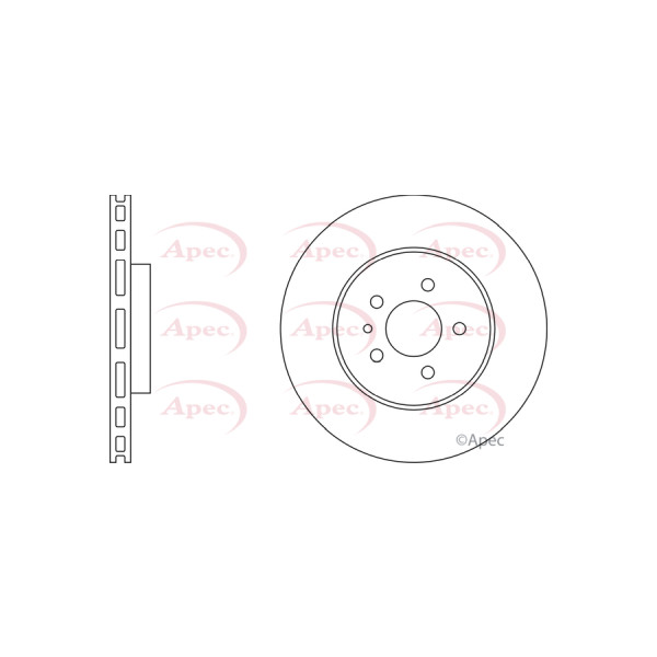 APEC BRAKE DISC (FRONT) (SINGLE) image