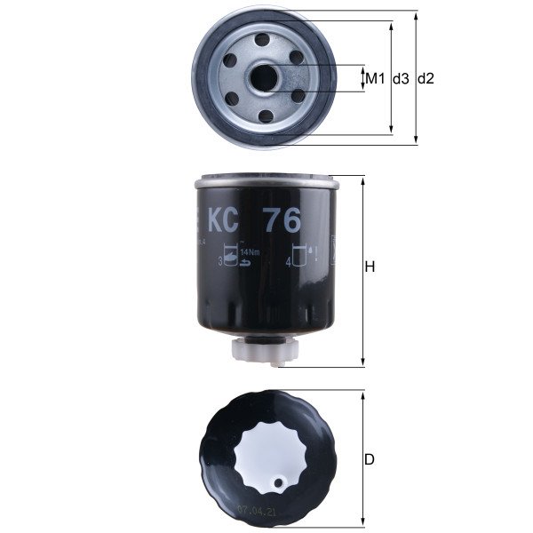 FUEL FILTER - SPIN ON image