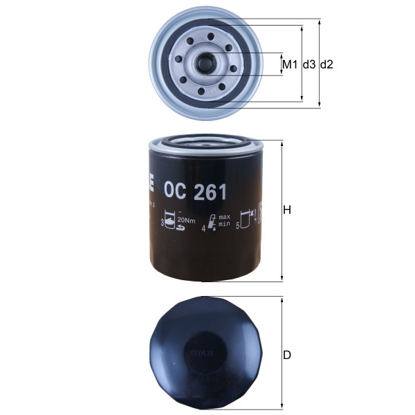 OIL FILTER - SPIN ON image