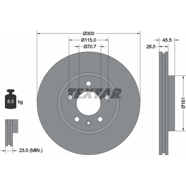 TEXTAR PC BRAKE DISCS image