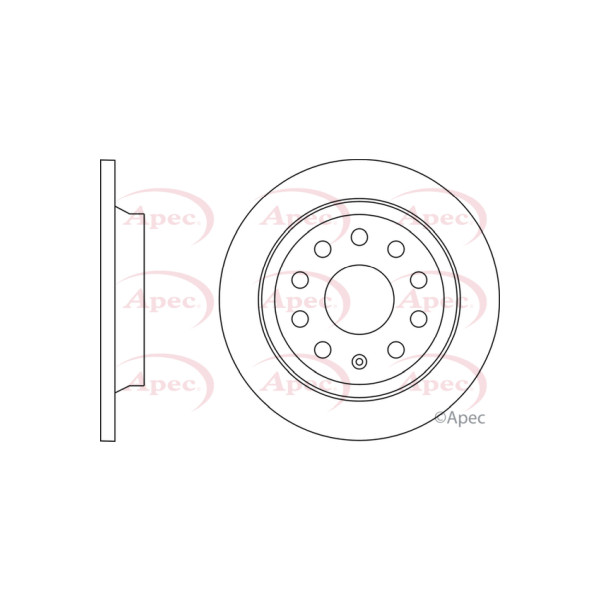 APEC BRAKE DISC (REAR) (SINGLE) image
